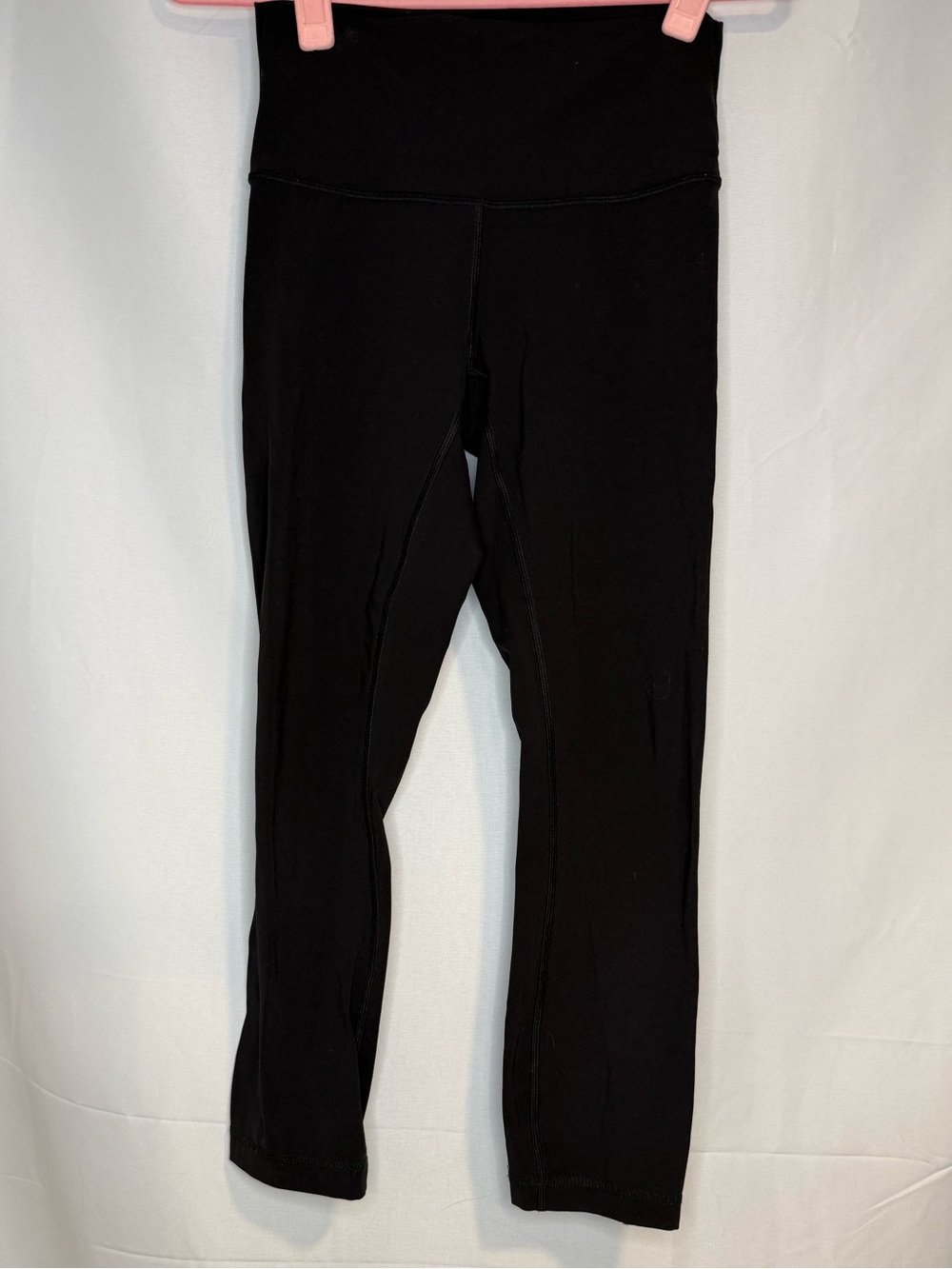 Lululemon Black Nulux High Rise Cropped Leggings 21" Inseam Size 4